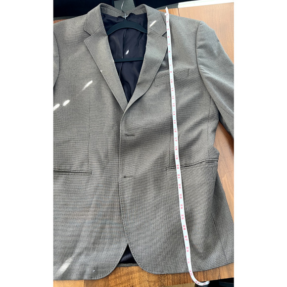 Hugo Boss Stretch Blazer Jacket Mens Size 42R, Brown Pattern - Picture 8 of 8
